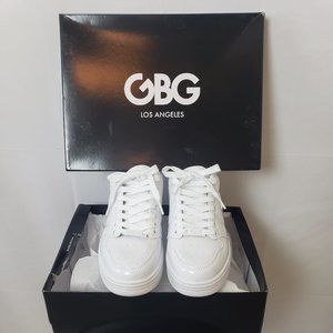 NWOT White Wedge GBG Sneakers
